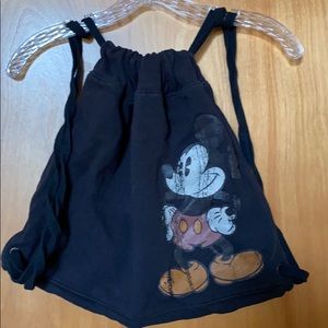 3/$20 Disney Mickey sweatshirt fleece string backpack
